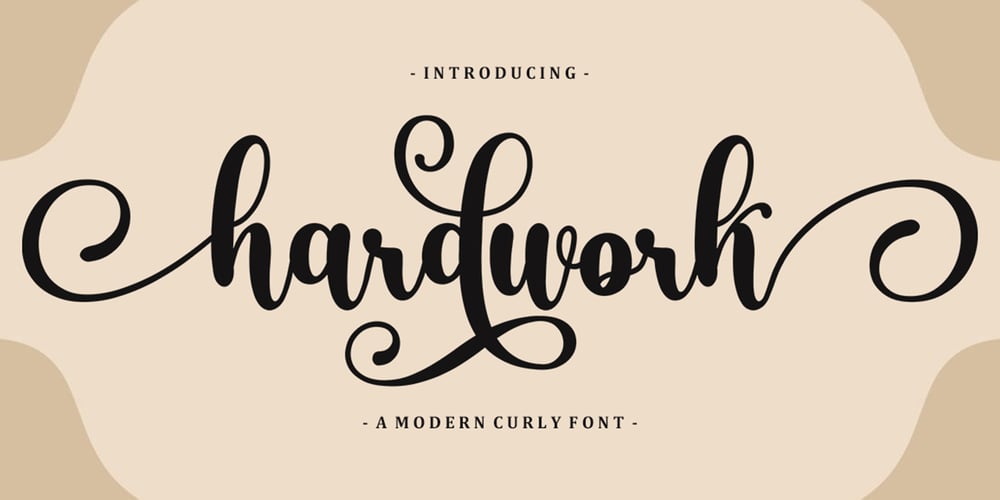 Hardwork font