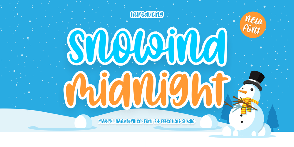 Snowind midnight font