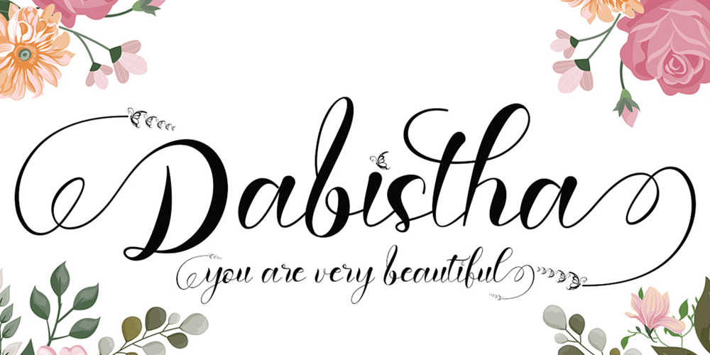 Dabistha font