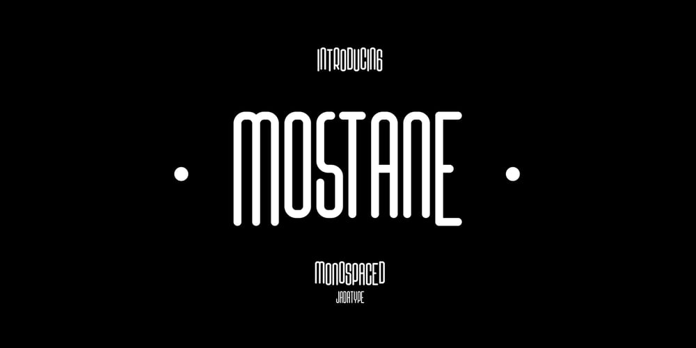 Mostane Cyrillic font