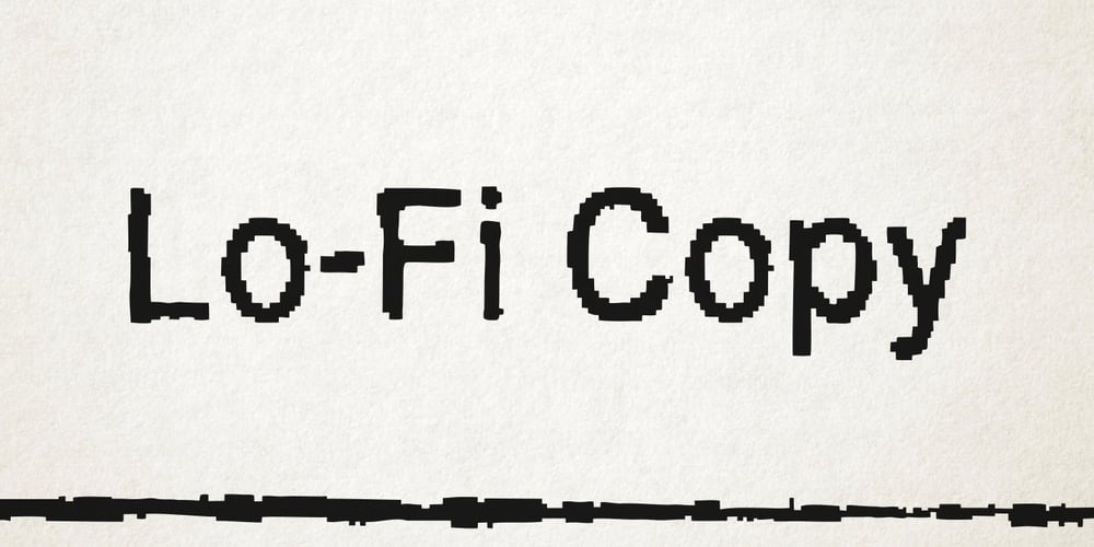 Lo Fi Copy font