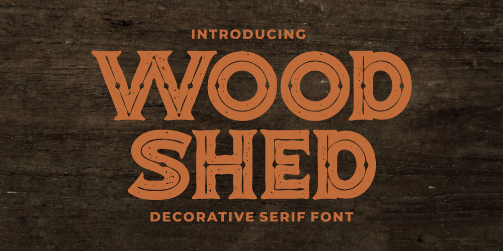 Woodshed font
