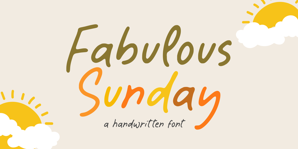 Fabulous Sunday font