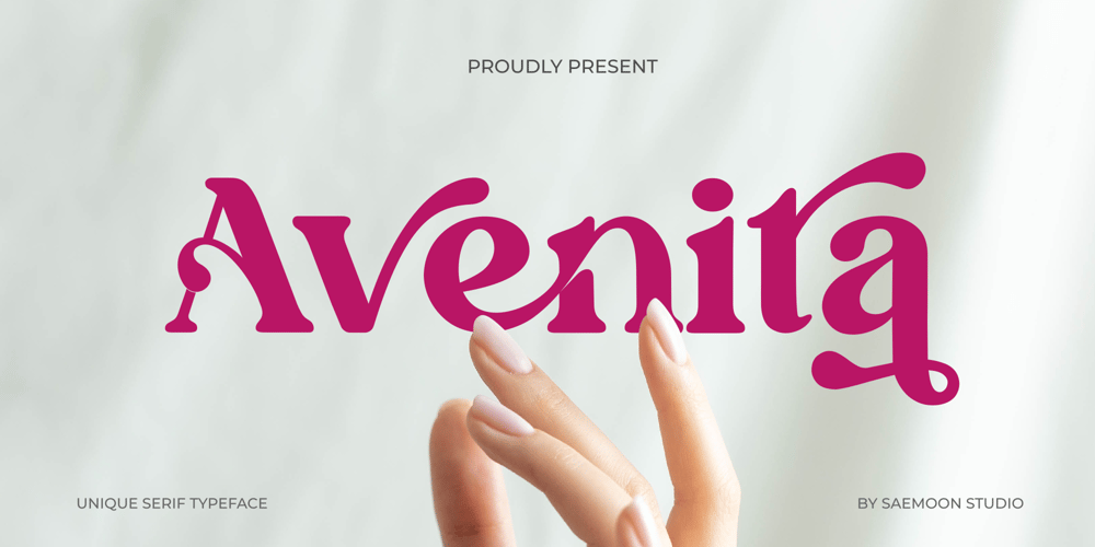 Avenita font