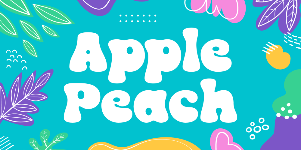 Apple Peach font