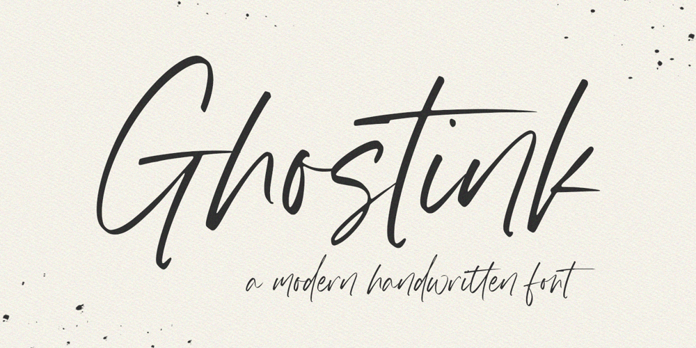 Ghostink font