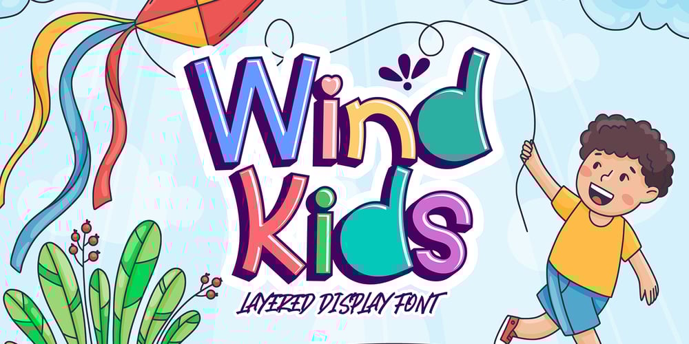 Wind Kids font