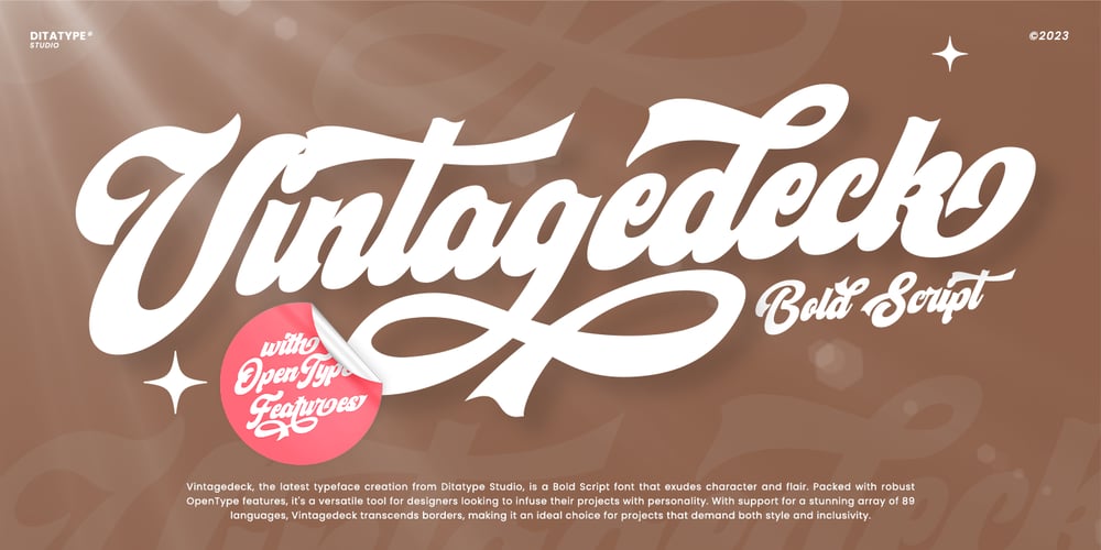 Vintagedeck font
