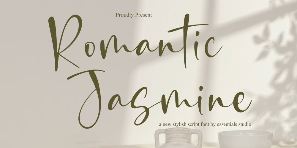 Romantic Jasmine Script font