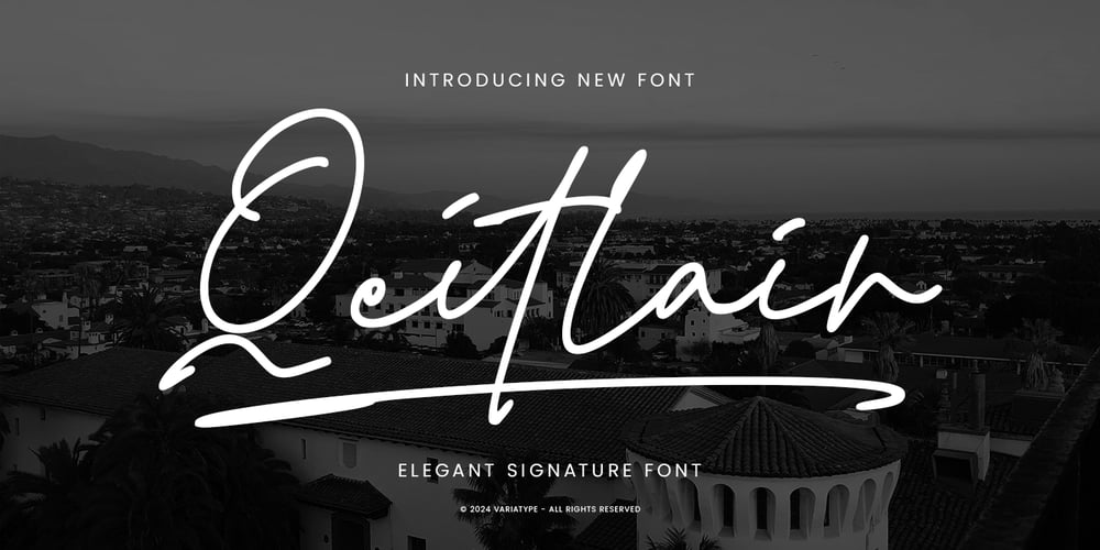 Qeitlair font