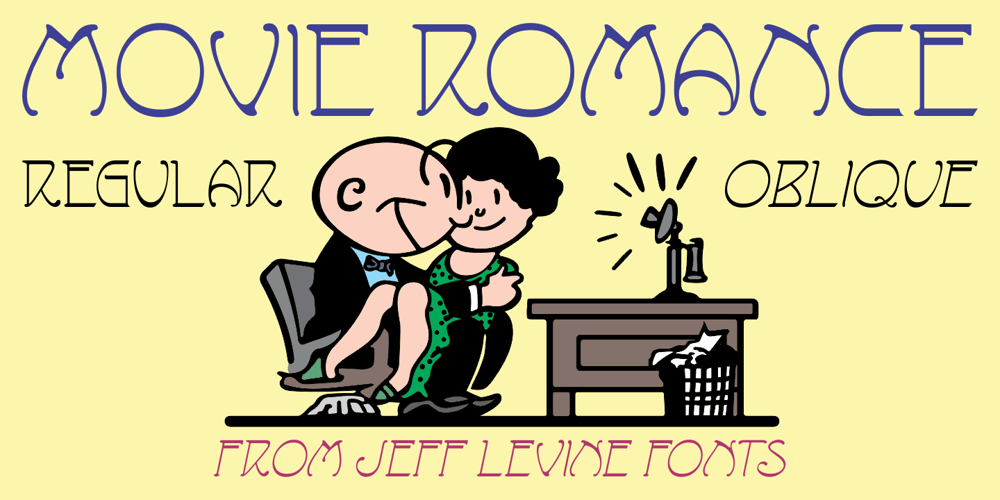 Movie Romance JNL font
