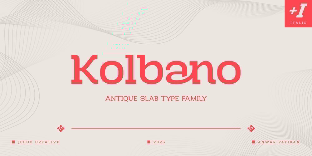 Kolbano font