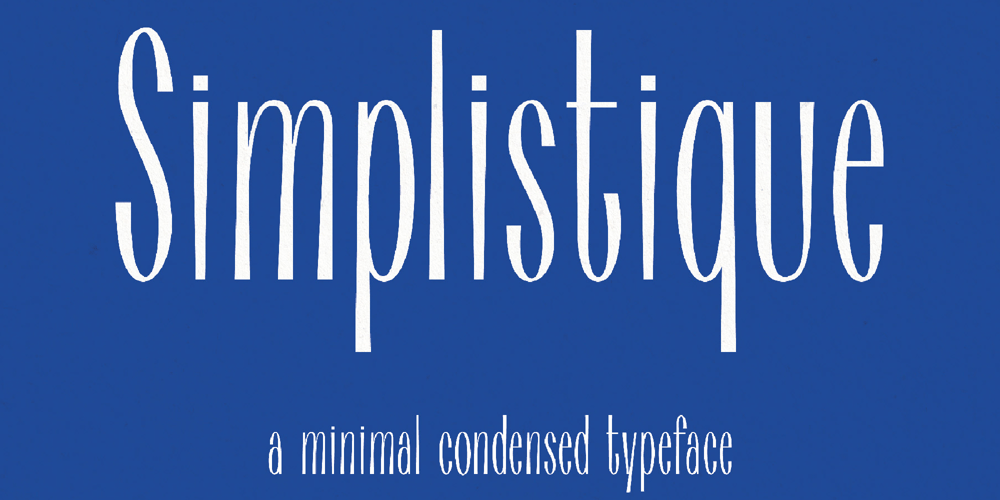 Simplistique font
