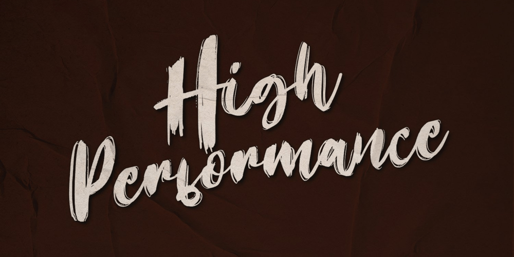 High Performance font
