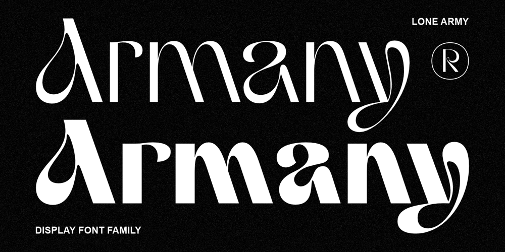 Armany Font Family font