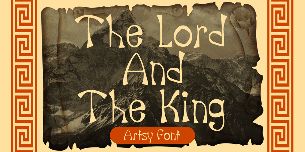 The Lord And The King font