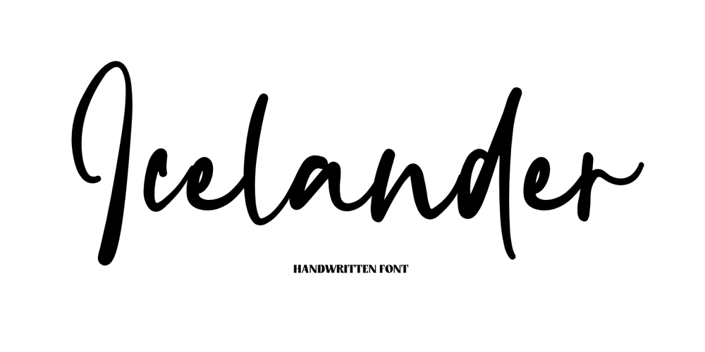 Icelander font