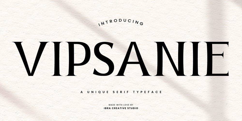 Vipsanie font