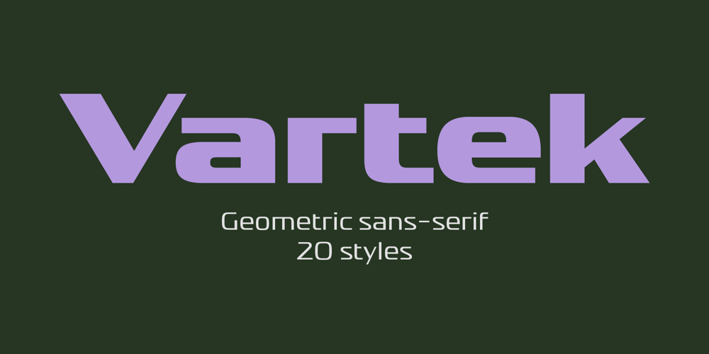 Vartek font