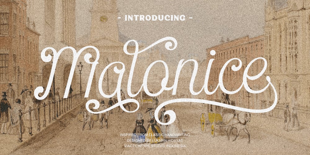 Malonice font