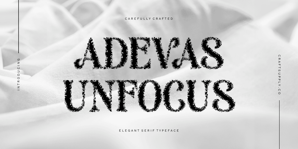 Adevas Unfocus font
