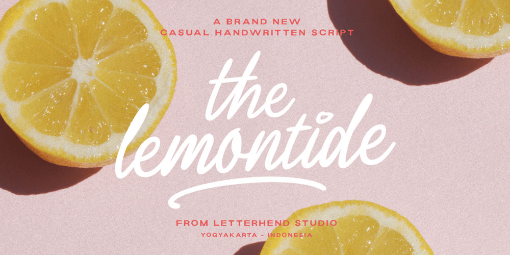 Lemontide Script font