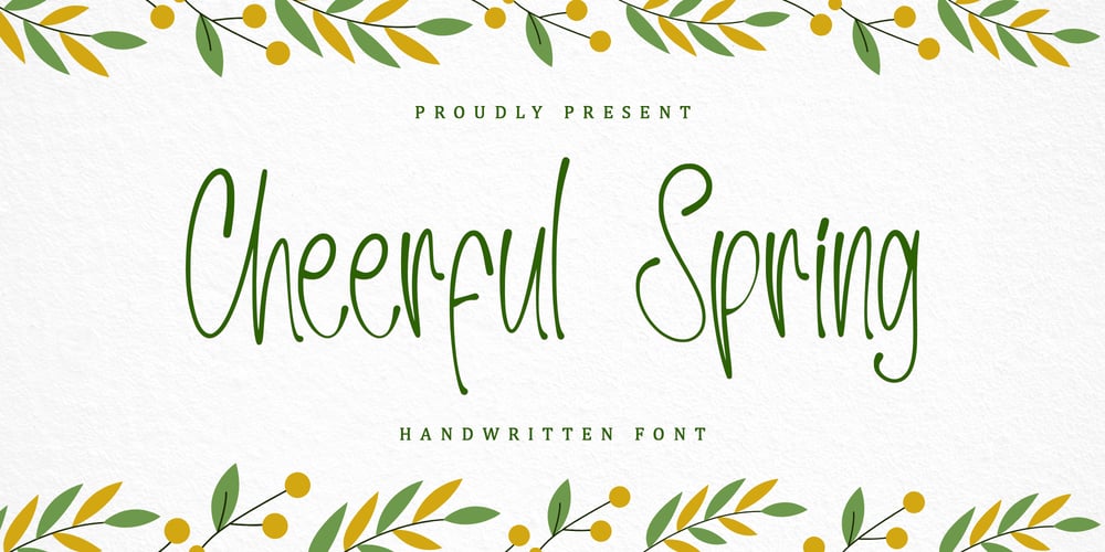 Cheerful Spring font