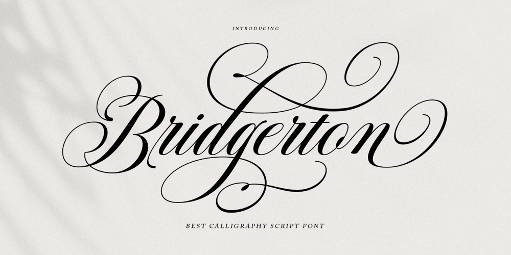 Bridgerton Script font