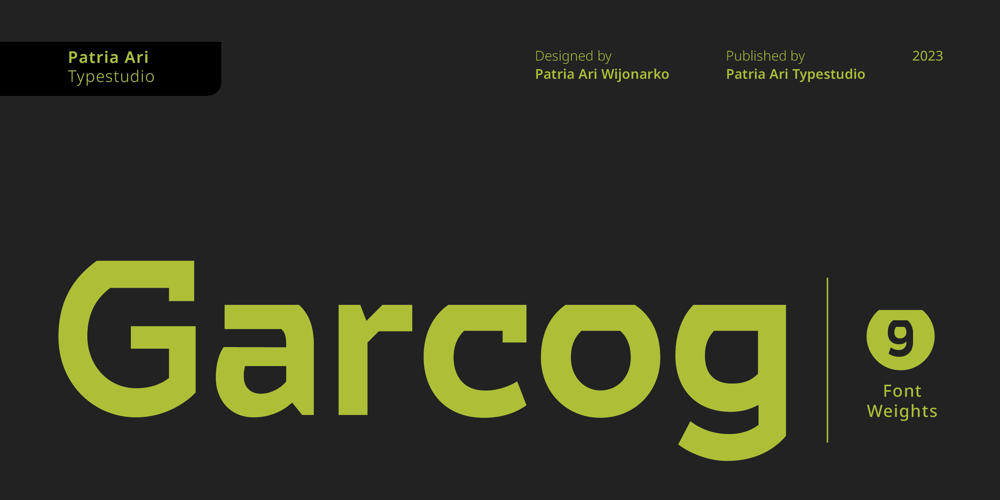 Garcog font
