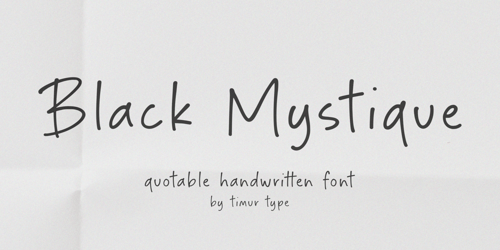 Black Mystique font