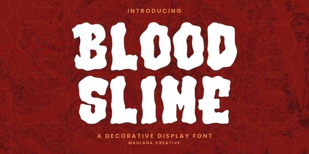 MC Blood Slime font