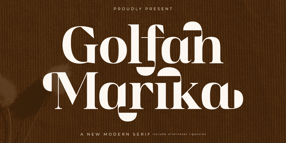 Golfah Marika font