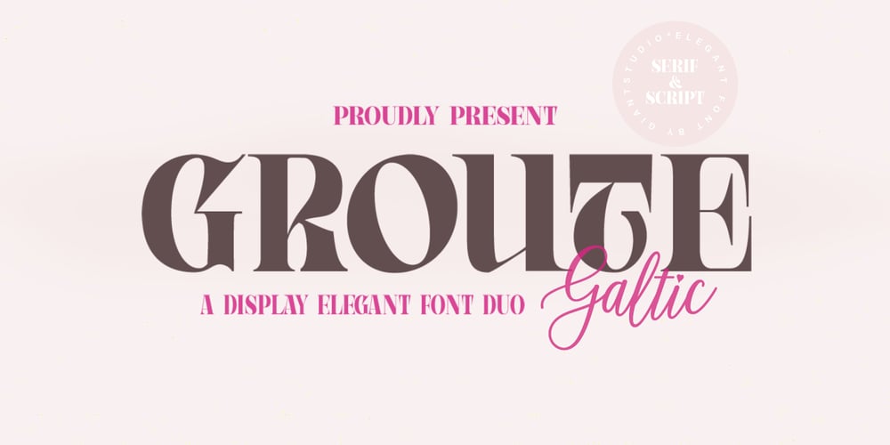 Groute Script font
