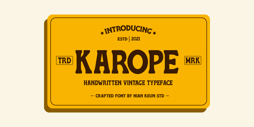 Karope font
