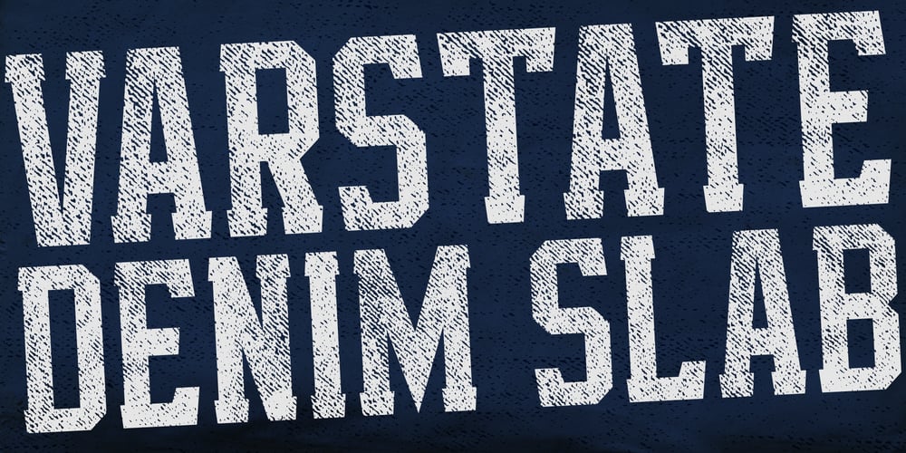 Varstate Denim Slab font