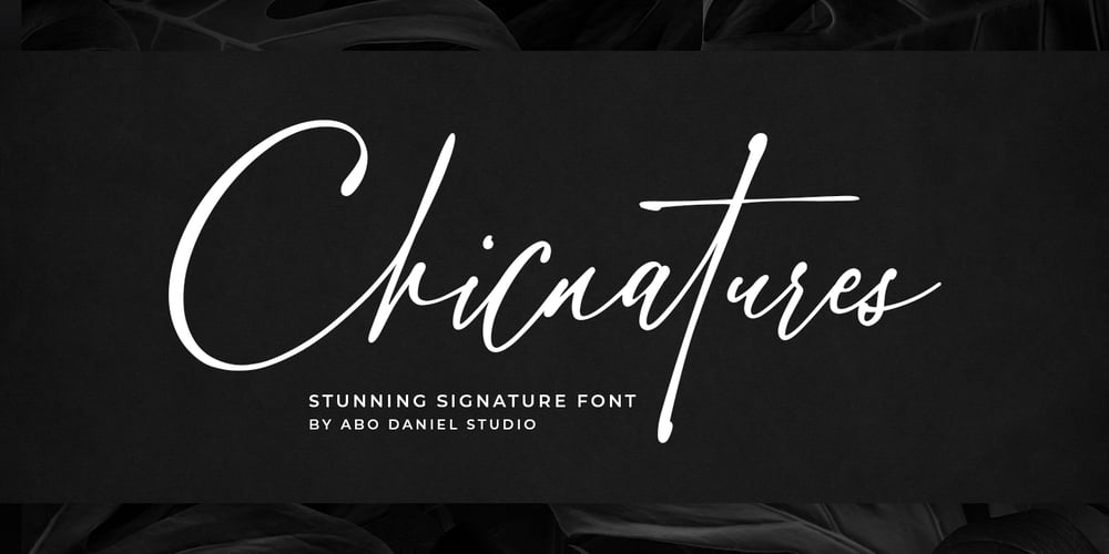 Chicnatures font