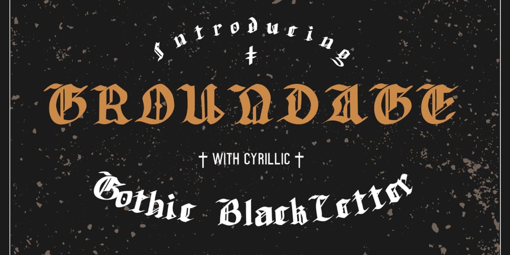Groundage font
