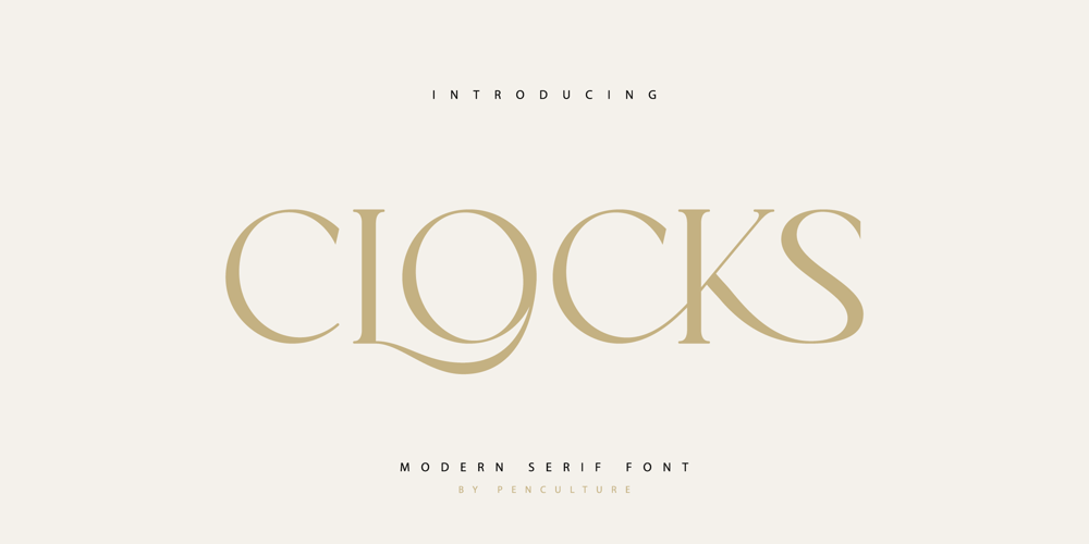 Clocks font