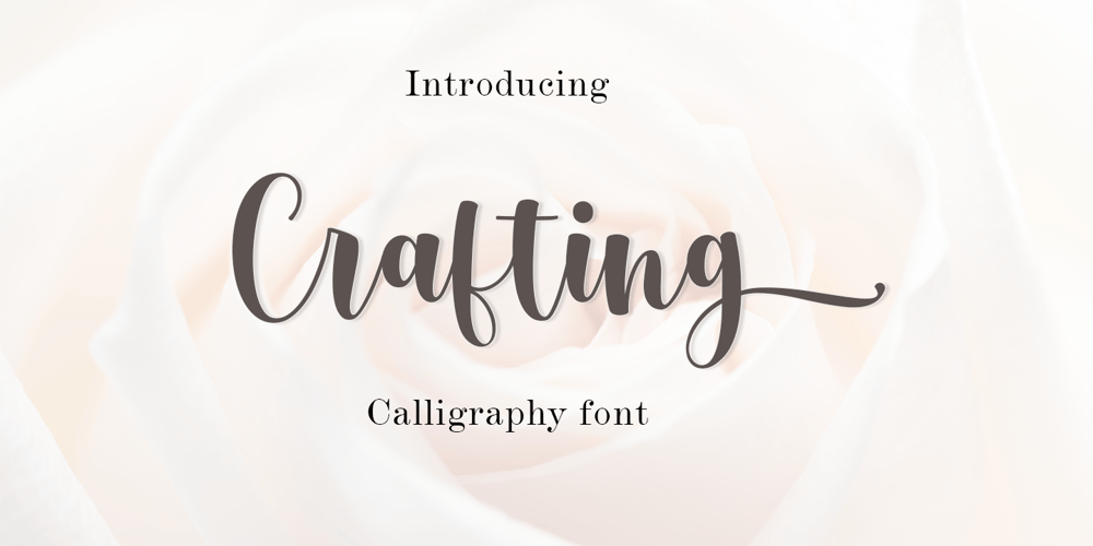 Crafting font
