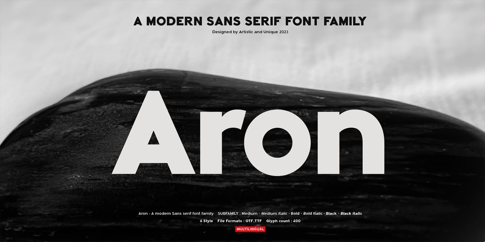 Aron font