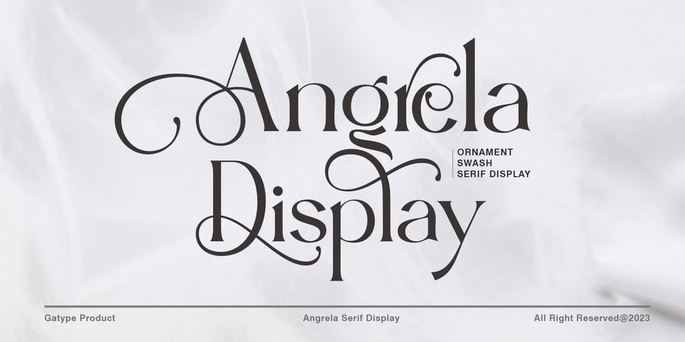 Angrela Display font
