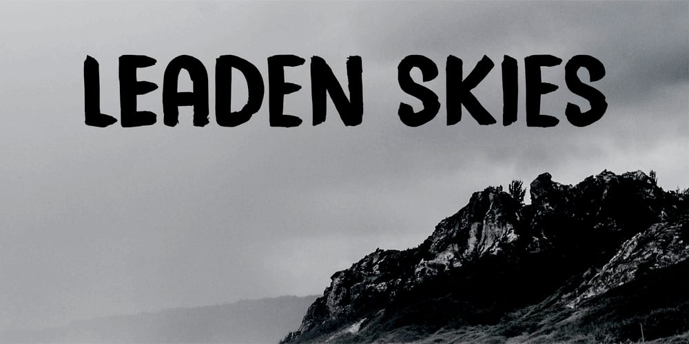 Leaden Skies font