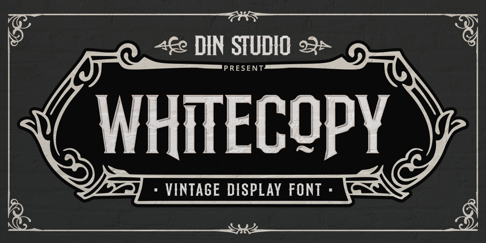 Whitecopy font