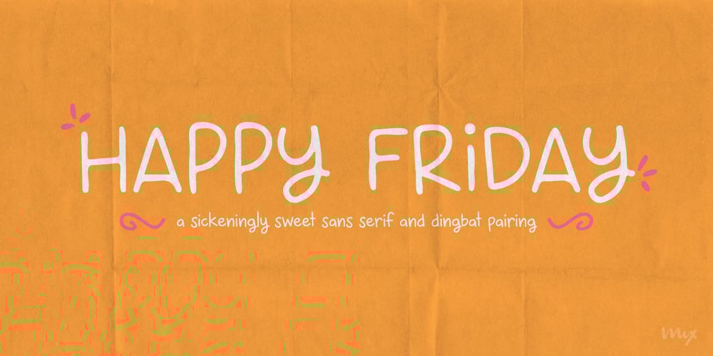 Happy Friday font