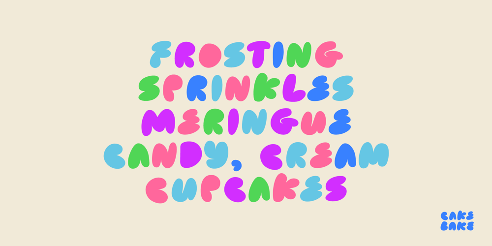 Cake Bake font