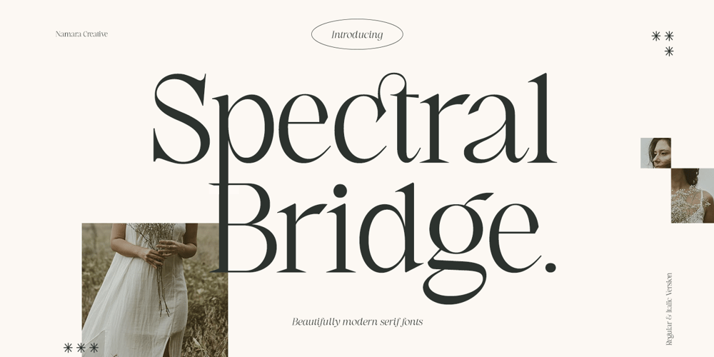 Spectral Bridge font