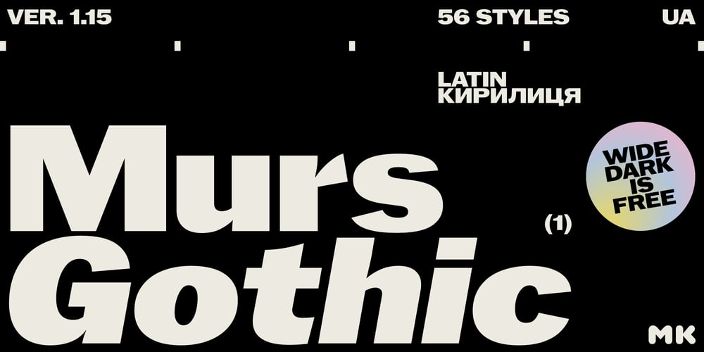 Murs Gothic font