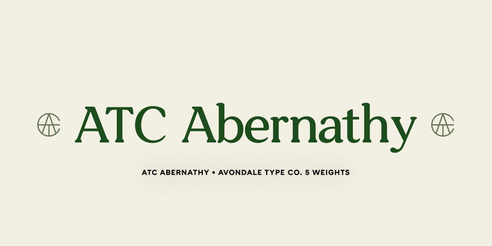 ATC Abernathy font
