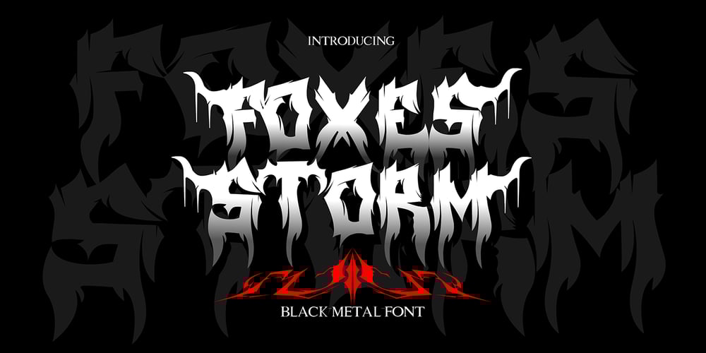 Foxes Storm font