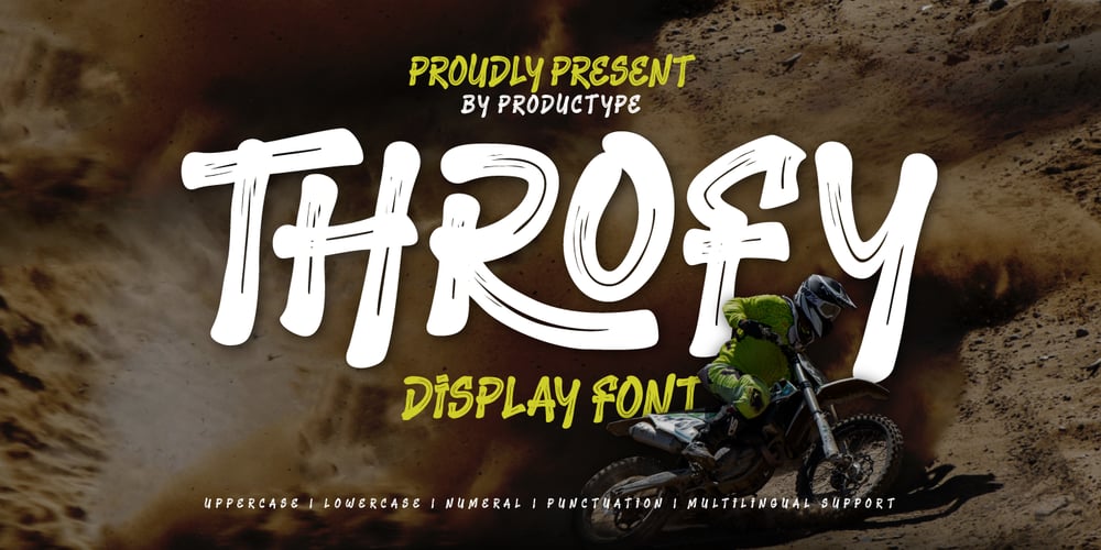 Throfy font